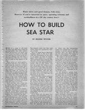 Sea Star plan
